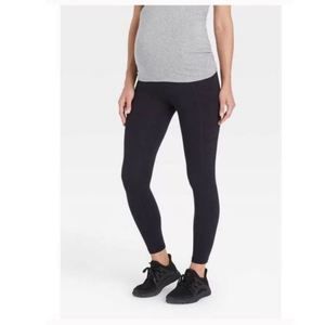 Over Belly Active Maternity Black Leggings Isabel by Ingrid & Isabel™ XXL